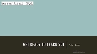 Learning SQL Tutorial - Part 2