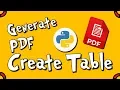 Generate PDF with Python - ReportLab