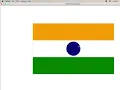 How to draw Indian Flag with Python Turtle module