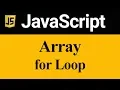 Iteration of Array using for Loop in JavaScript Hindi