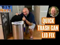 Quick Fix for Broken Trash Can Lid Easy Solve for Step-Pedal Trash Can Top Not Opening - by DIYNate