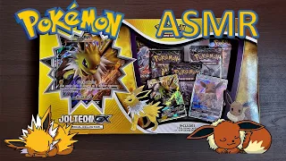 ASMR Opening Pokémon Card Packs | JOLTEON SPECIAL COLLECTION GX Box! (No Talking)