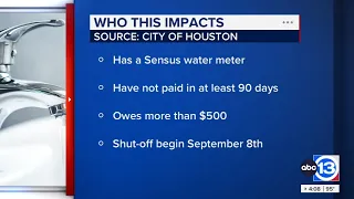 Houston to cut off water for 15k customers who owe $30M