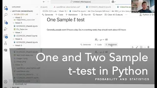 One and Two Sample t-test in Python
