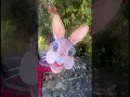 make a rabbit hand puppet Easy printable template happythought co uk