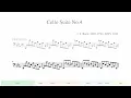 J.S.Bach, Cello Suite No.4 in E flat major, BWV 1010 (Paul Tortelier)