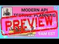 Modern API Testing Planning - webinar teaser