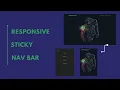 Responsive Sticky Navbar using HTML CSS JS WebDevMediaYT