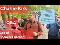 Download Lagu Bob van Speakers Corner neemt het op tegen Charlie Kirk Q\u0026A 14/09/2025