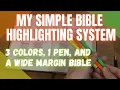 How to Highlight Your Wide Margin Bible