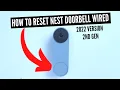 How To Factory Reset Nest Doorbell Wired 2nd Generation
