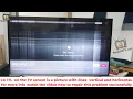 Download Lagu LG TV.  on the TV screen is a picture with lines  vertical and horizontal. repair successfully