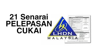 senarai pelepasan cukai untuk isi efiling lhdn