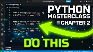 Python Masterclass Chapter 2