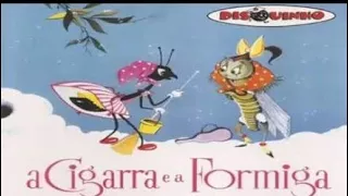 a cigarra e a formiga cole o disquinho completa