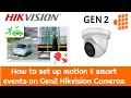 How to set up motion smart events on your Gen2 Hikvision Cameras Security Perth