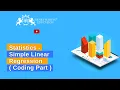 Simple Linear Regression Coding Part Business Analytics With Python Full Course henryharvin