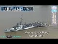 Destroyer Escort USS Slater on the Hudson - NY to Albany