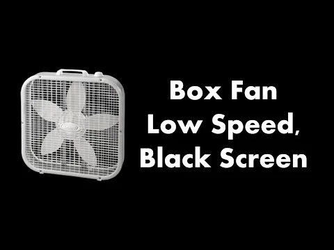 Download MP3 🔴 Box Fan - Low Speed, Black Screen 💨⬛ • Live 24/7 • No mid-roll ads