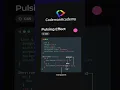 How to create a Pulsing effect in CSS html css tutorial