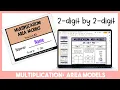 Multiplication Area Models 2 x 2 digits Tutorial