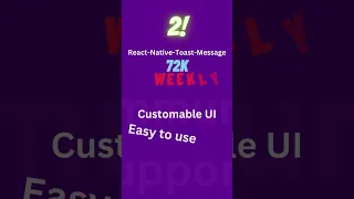 React Native Tips - Best Toast Message NPM Packages