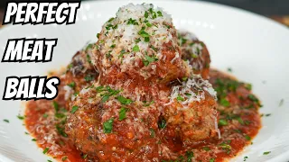 The Most Juicy Homemade Meatballs & Marinara From Scratch