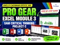 Pro Gear Excel Module 3 SAM Critical Thinking Project C Step-By-Step Solution