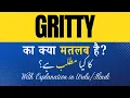Gritty Meaning in Hindi Gritty Ka Kya Matlab Hota Hai Explanation Included