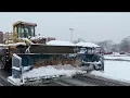Crews are working to make roads safe throughout the region as the snow starts to slow down