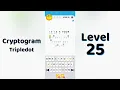 Cryptogram Tripledo Level 25 Solutions Logic Puzzle Game Mini Boss