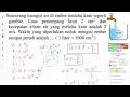 menghitung waktu untuk mengisi ember sampai penuh dengan rumus debit air