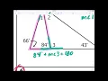 Triangle Sum and Exterior Angles Theorem 1