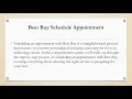 Best Buy Schedule Appointment