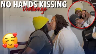 no hands kissing challenge lgbt couple 
