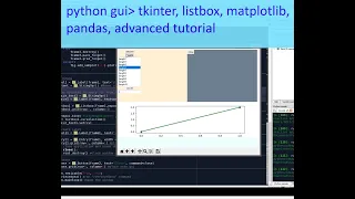 Advanced python gui tkinter matplotlib pandas