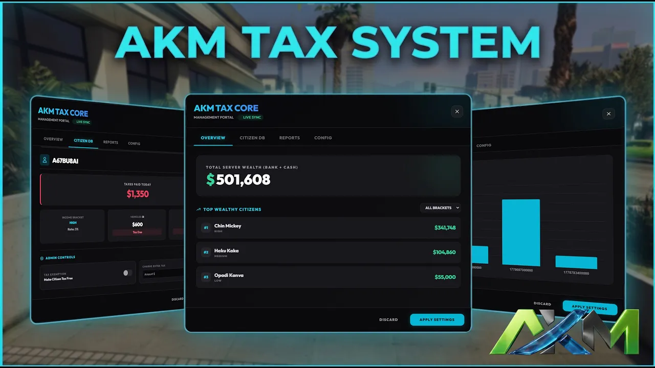 AKM Advanced Tax System (QB, Qbox, ESX)