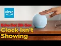 Echo Dot Not Showing Time