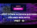 Latest python interview questions Part-10 csconcepts2022