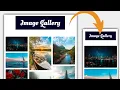 How to Create Responsive Image Gallery Using HTML CSS CSS Flexbox Hindi Tutorial