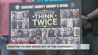 Carteret County Sheriff s Office arrest 37 suspects on 333 felony drug charges