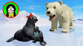 Nos CONVERTIMOS en una FAMILIA DE FOCAS y nos ocurre LO PEOR 💀 en roblox