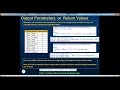 Part 20 Stored procedure output parameters or return values