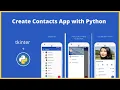 Contacts App with python Contact book Contact Management