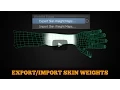 Save Skin Weights in Maya
