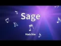 Hatchie - Sage (Lyrics)