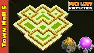 Best TH5 Base 2025 - Max Loot Protection Fast Progress