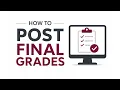 Posting Final Grades
