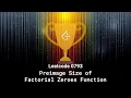 Leetcode 0793 Preimage Size of Factorial Zeroes Function