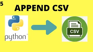 Append CSV in Python Append data to already existing CSV file Python
